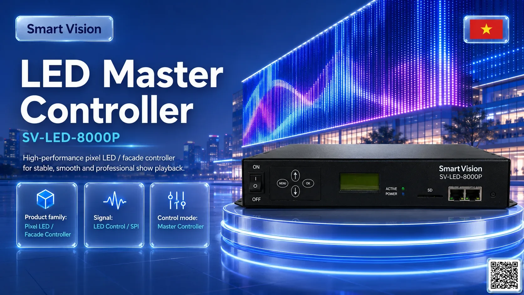 SV-LED-8000P SV-LED-8000P LED Master Controller DMX Controller, DMX fountain, DMX Nozzle, DMX Pumps, DMX software, DMX Lighting