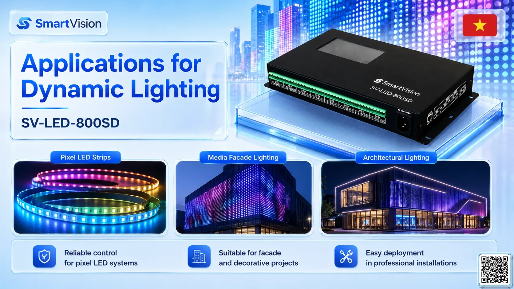 SV-LED-800SD SV-LED-800SD 2-in-1 LED Controller DMX Controller, DMX fountain, DMX Nozzle, DMX Pumps, DMX software, DMX Lighting