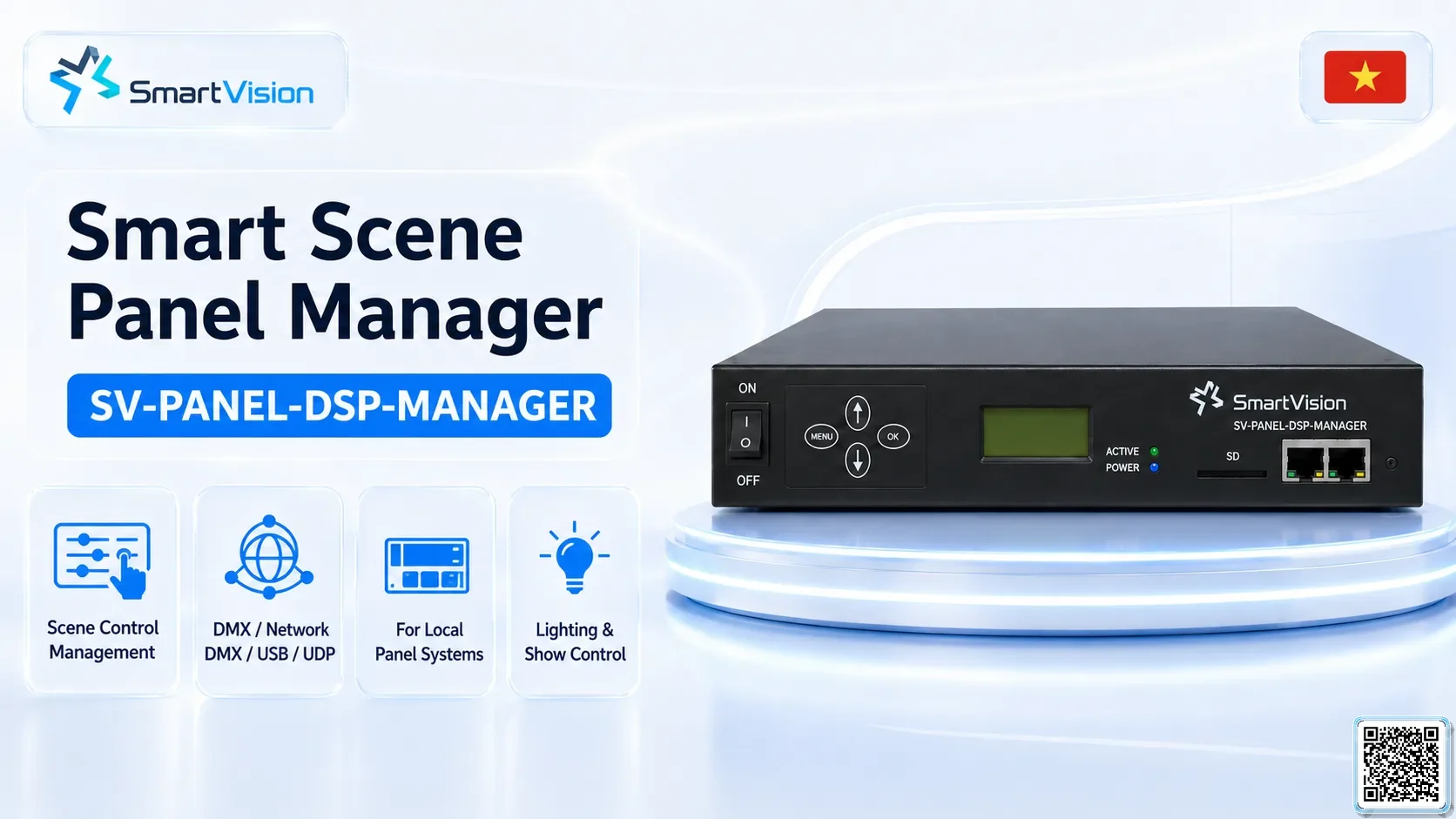 SV-PANEL-DSP-MANAGER SV-PANEL-DSP-MANAGER Smart Scene Panel Manager DMX Controller, DMX fountain, DMX Nozzle, DMX Pumps, DMX software, DMX Lighting