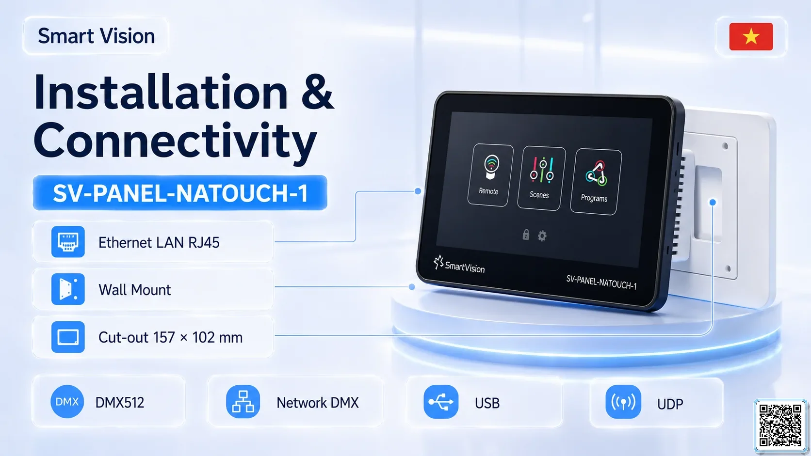 SV-PANEL-NATOUCH-1 SV-PANEL-NATOUCH-1 7-inch DMX Touch Screen DMX Controller, DMX fountain, DMX Nozzle, DMX Pumps, DMX software, DMX Lighting