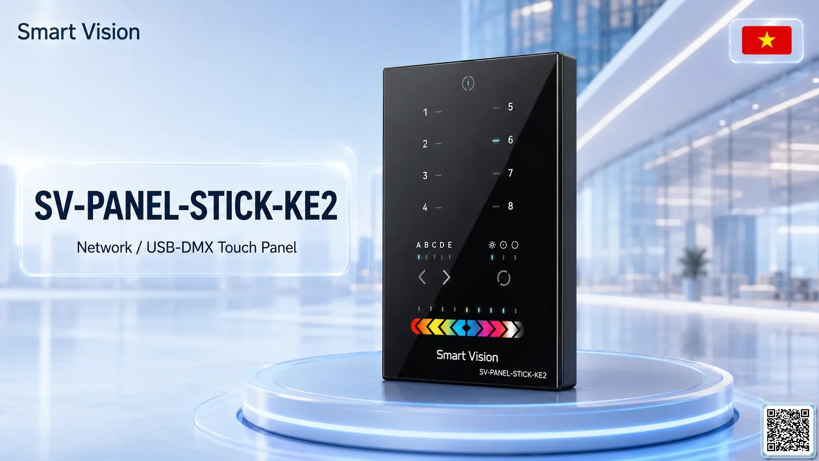SV-PANEL-STICK-KE2 SV-PANEL-STICK-KE2 Network / USB-DMX Touch Panel DMX Controller, DMX fountain, DMX Nozzle, DMX Pumps, DMX software, DMX Lighting