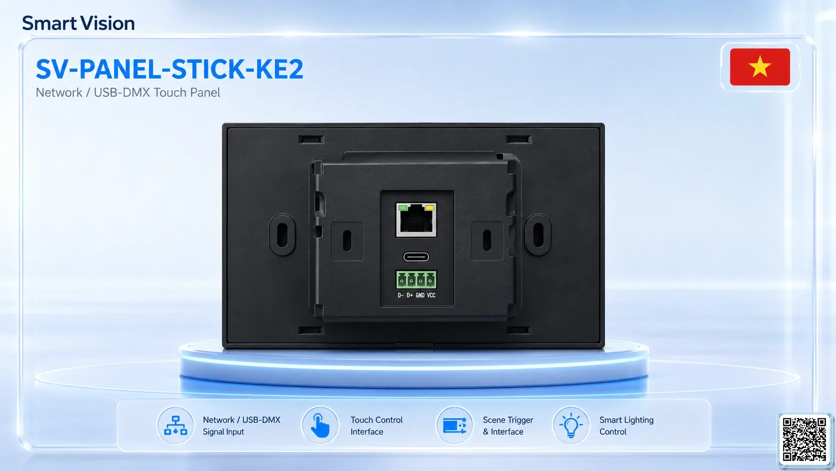 SV-PANEL-STICK-KE2 SV-PANEL-STICK-KE2 Network / USB-DMX Touch Panel DMX Controller, DMX fountain, DMX Nozzle, DMX Pumps, DMX software, DMX Lighting