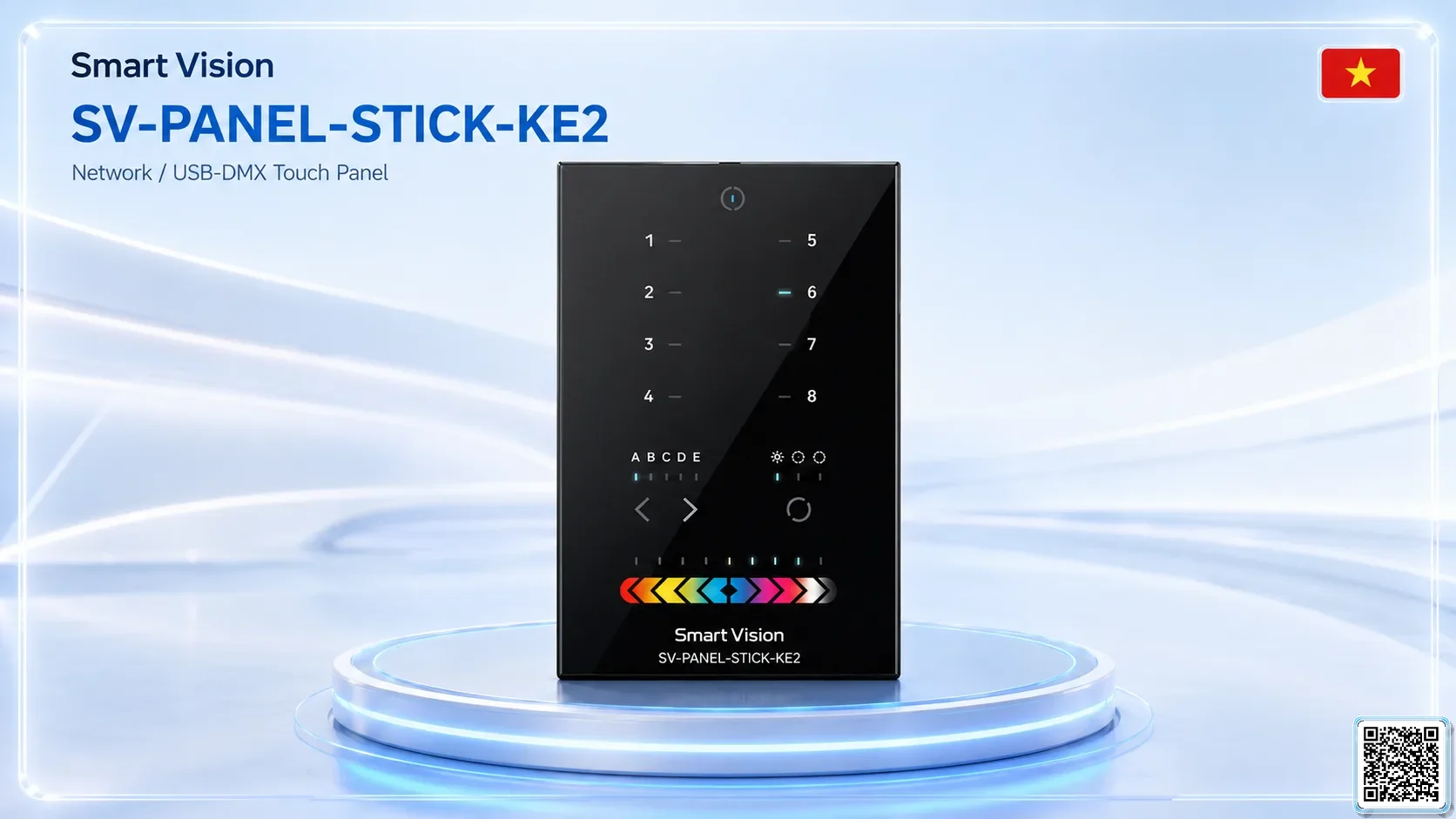 SV-PANEL-STICK-KE2 SV-PANEL-STICK-KE2 Network / USB-DMX Touch Panel DMX Controller, DMX fountain, DMX Nozzle, DMX Pumps, DMX software, DMX Lighting