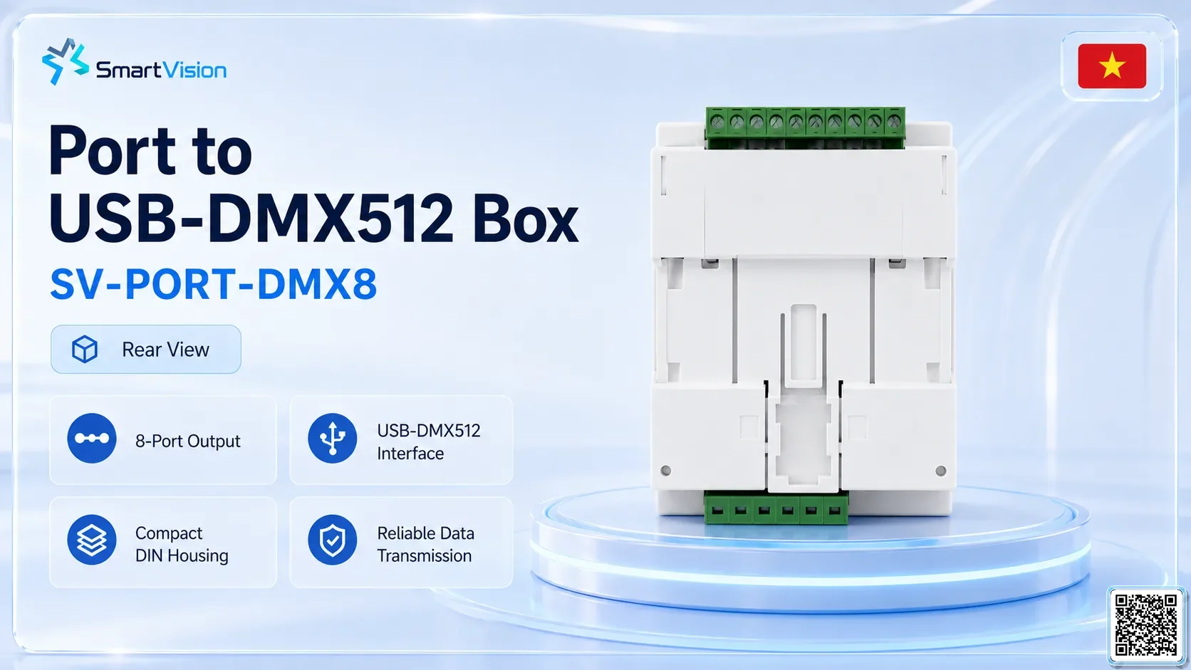 SV-PORT-DMX8 SV-PORT-DMX8 Dry-Contact Converter Box DMX Controller, DMX fountain, DMX Nozzle, DMX Pumps, DMX software, DMX Lighting
