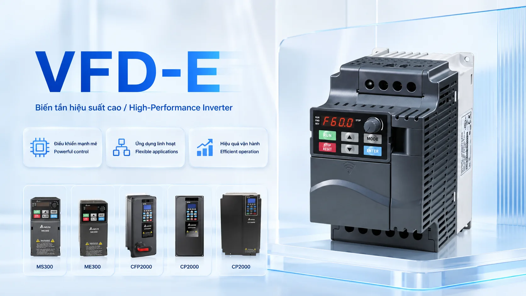 Delta VFD-E Variable Frequency Drive