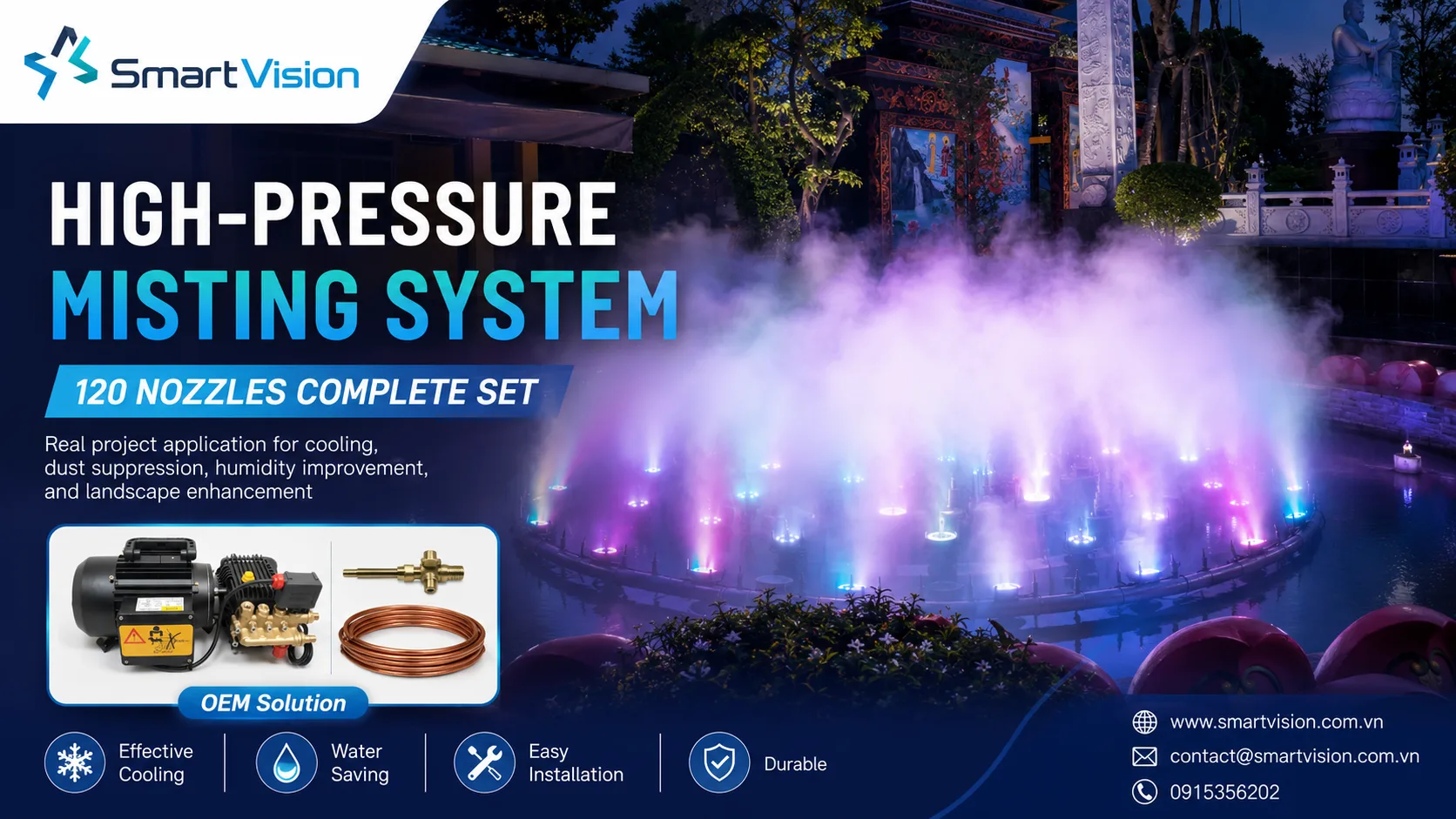 SV-NZ-FOG-KIT High-Pressure Misting System