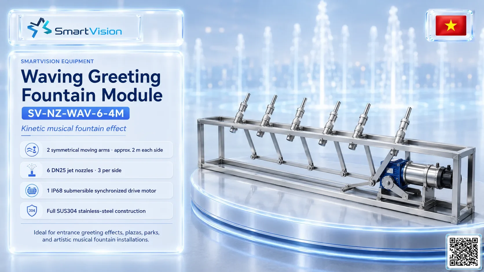 SV-NZ-WAV Waving Greeting Fountain Module