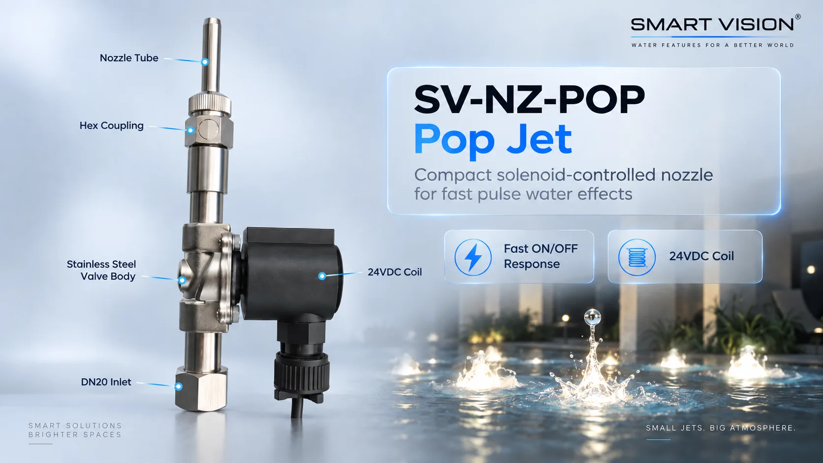 SV-NZ-POP Pop Jet Solenoid Nozzle