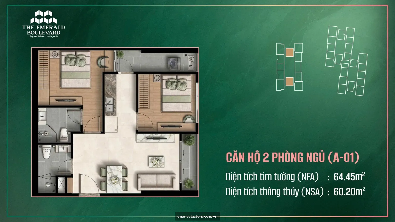 GIỚI THIỆU CÁC LOẠI SẢN PHẨM THE EMERALD BOULEVARD VÀ GIÁ BÁN THAM KHẢO 2026 – Giá bán tham khảo, mặt bằng, sản phẩm | THE EMERALD BOULEVARD
