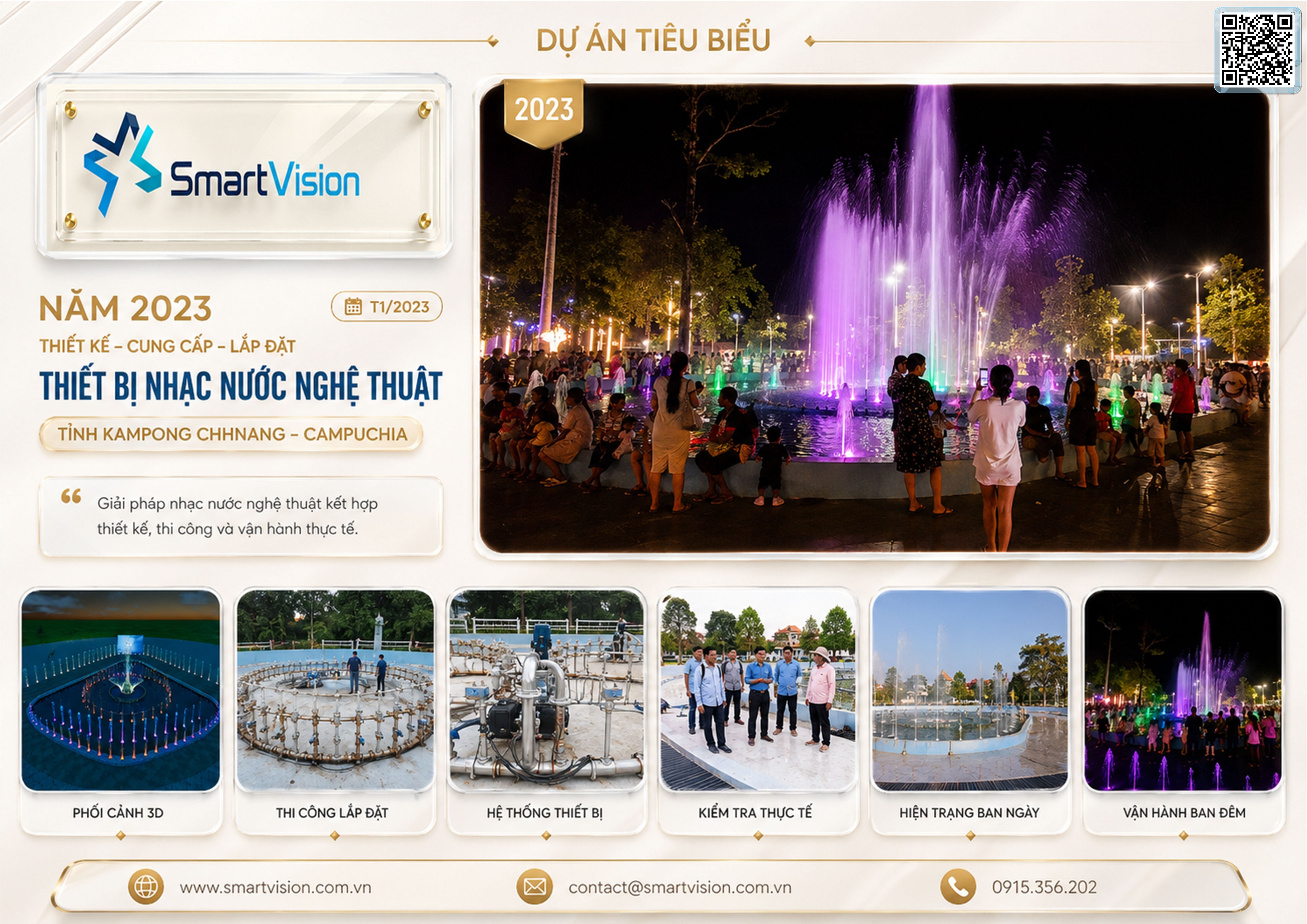 Cung cấp - Lắp đặt thiết bị nhạc nước nghệ thuật tỉnh Kampong Chhnang - Campuchia brochure 1